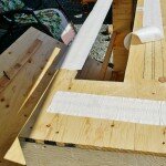 Applying double sided carpet tape